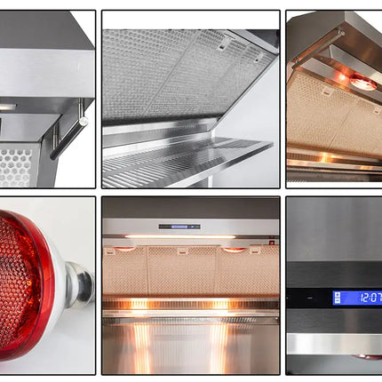 Forno Savona 36-Inch Wall Mount Range Hood, Hybrid Filters, Backsplash Included FORNO