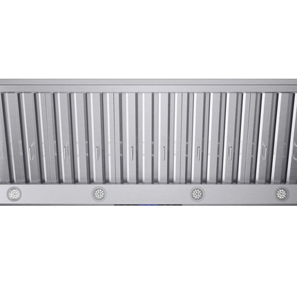 Forno Palazzo 60-Inch Wall Mounted Range Hood, Stainless Steel, Heavy Duty Baffle Filters, Remote Control FORNO