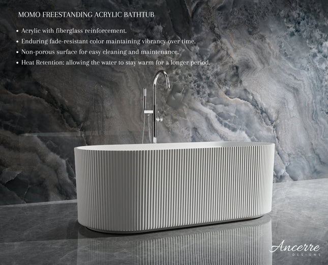 Momo Freestanding Acrylic Bathtub Ancerre Designs