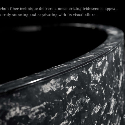 Odessa 67" Freestanding Forged Carbon Fiber Bathtub Ancerre Designs