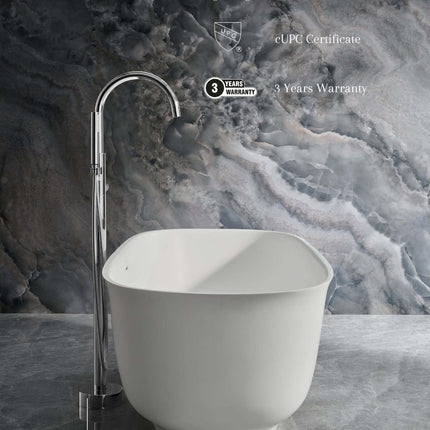 Fiore Freestanding Solid Surface Bathtub Ancerre Designs
