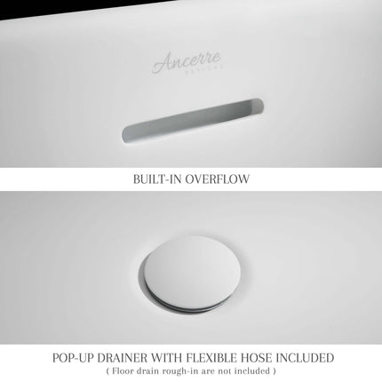 Fiore Freestanding Solid Surface Bathtub Ancerre Designs