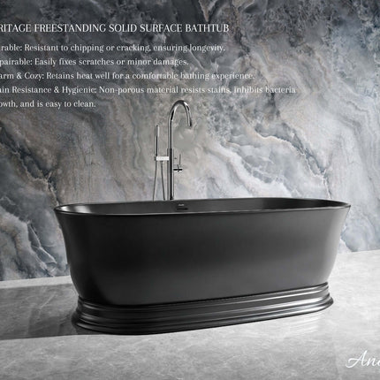 Heritage Freestanding Solid Surface Bathtub Ancerre Designs