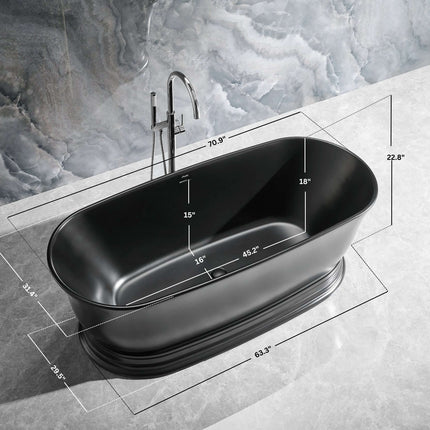 Heritage Freestanding Solid Surface Bathtub Ancerre Designs