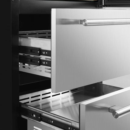 Forno Celano 30-Inch Dual Zone Wine Cooler and Beverage Cooler, 21.3 cu.ft, Stainless Steel FORNO