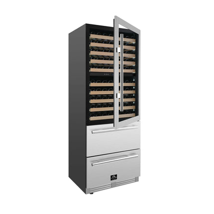 Forno Celano 30-Inch Dual Zone Wine Cooler and Beverage Cooler, 21.3 cu.ft, Stainless Steel FORNO