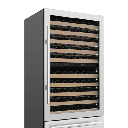Forno Celano 30-Inch Dual Zone Wine Cooler and Beverage Cooler, 21.3 cu.ft, Stainless Steel FORNO