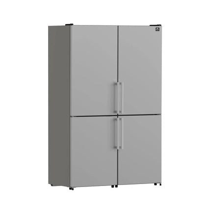 Forno Guardia 46.8-Inch Double Bottom Freezer Refrigerators, Total Capacity 21.6 cu.ft, ENERGY STAR Certified FORNO