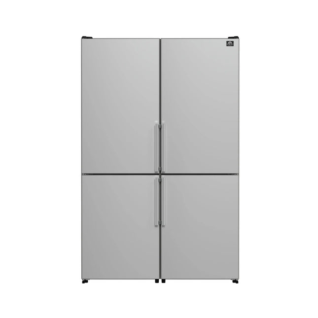 FORNO Premium 2-Piece Kitchen Bundle - Donatello 30" Induction Range, Guardia 46.8" Bottom Freezer Refrigerator - FBDL-008-01CAUS FORNO
