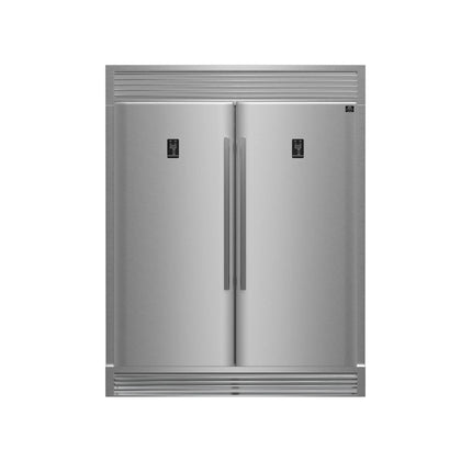FORNO Premium 2-Piece Kitchen Bundle - Capriasca 48" Stainless Steel Range, Rizzuto 60" W. Dual Combo Convertible Refrigerator - FBDL-019-04CAUS Forno vendors US