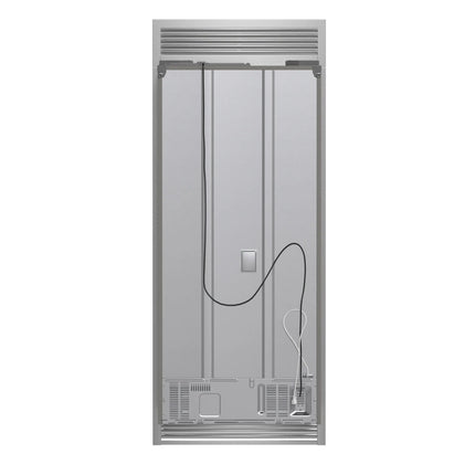 Forno Gallipoli 30-Inch French Door Refrigerator, 17.5 cu.ft Capacity, Decorative Grill, 34-Inch Width, Stainless Steel, No Frost Technology, Energy Efficient FORNO