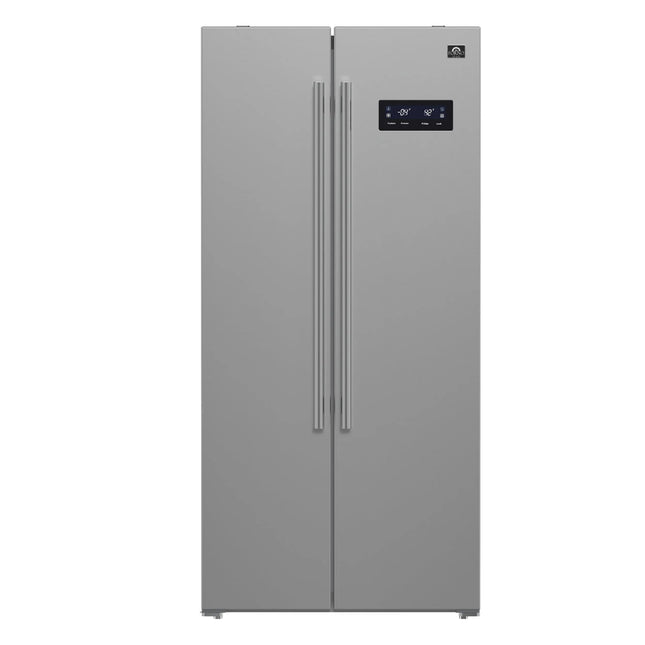 Forno Salerno 33-Inch Side-by-Side Stainless Steel Refrigerator, 15.6 cu.ft, ENERGY STAR Certified FORNO