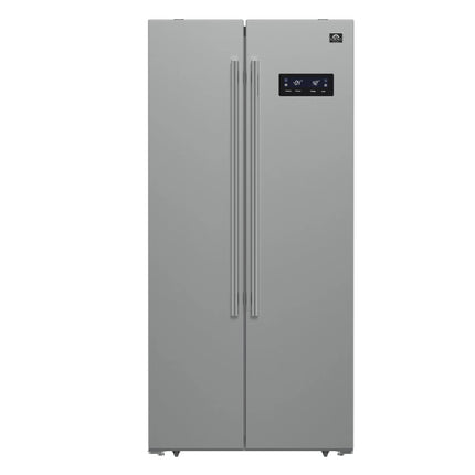 FORNO Premium 2-Piece Kitchen Bundle - Marco 30-inch Gas Range Stainless Steel, Forno Salerno 33" Side-by-Side Stainless Steel Refrigerator 15.6 cu.ft - FBDL-021-01CAUS FORNO