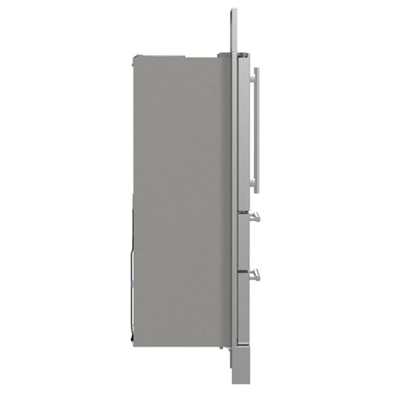 Forno Moena 40-Inch French Door Refrigerator, Stainless Steel, 19.2 cu.ft, Modern Decorative Grill, ENERGY STAR Certified FORNO