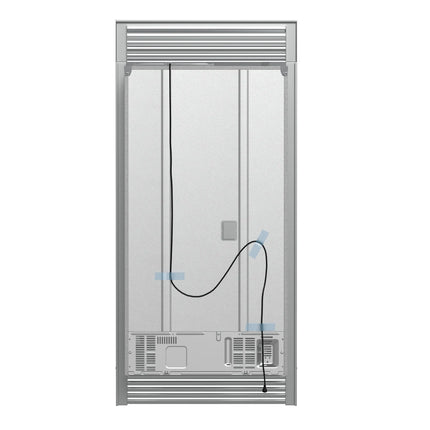 Forno Moena 40-Inch French Door Refrigerator, Stainless Steel, 19.2 cu.ft, Decorative Grill, ENERGY STAR Certified FORNO