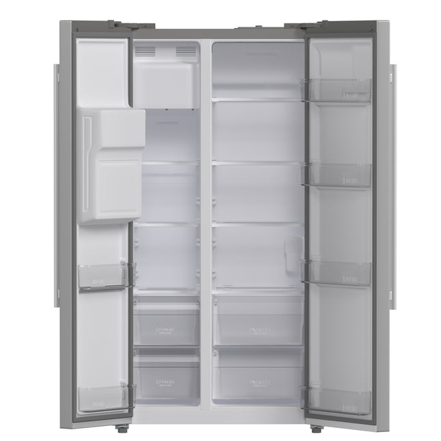 Forno Salerno 36-Inch Side-by-Side Stainless Steel Refrigerator, 20 cu.ft, ENERGY STAR Certified FORNO
