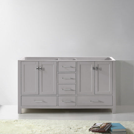 VHG GD-50060-CAB-GR Caroline Avenue 60" Double Cabinet in Gray