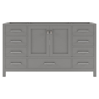 VHG GS-50060-CAB-GR Caroline Avenue 60" Single Cabinet in Gray VHG