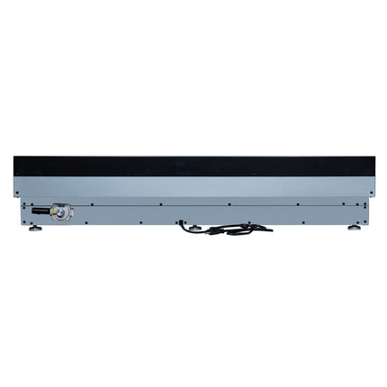 Valente 48" Gas Cooktop in Black, 8 Sealed burners, 94,000 BUT Output, 2 Antique Brass Dual-Ring Burners, Continuous Cast Iron Grates FORNO
