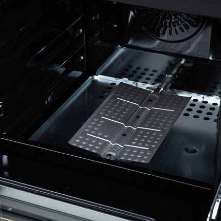 Forno Breno 24 Inch Freestanding Gas Range in Black with Antique Brass, Compact Design FORNO
