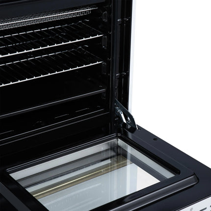 Forno Breno 24 Inch Freestanding Gas Range in White with Antique Brass, Compact Design FORNO