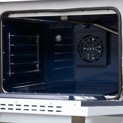 Forno Massimo 30-Inch Black Freestanding Gas Range, 5 Burners, True Convection Oven FORNO