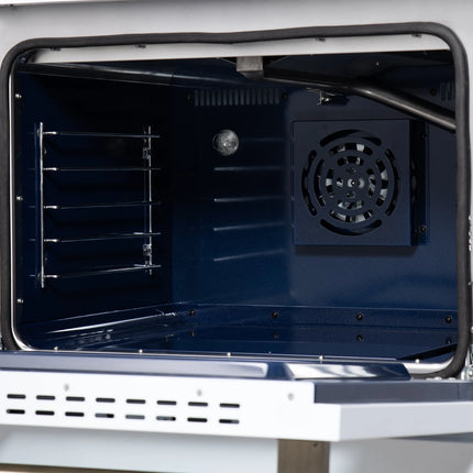 Forno Massimo 30-Inch White Freestanding Gas Range, 5 Burners, True Convection Oven FORNO