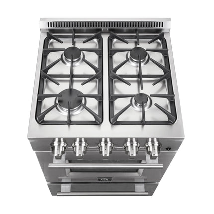 Forno Breno 24-Inch Freestanding Gas Range, Compact Design, Energy Efficient FORNO