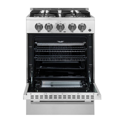 Forno Breno 24-Inch Freestanding Gas Range, Compact Design, Energy Efficient FORNO