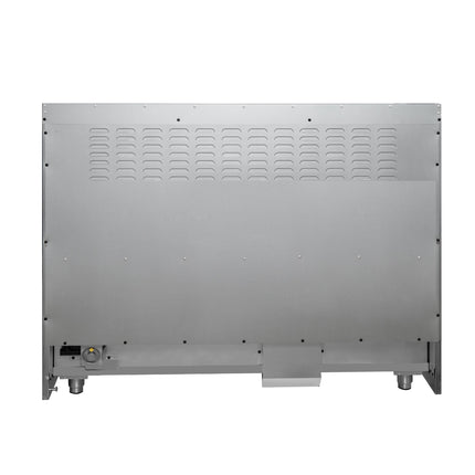 Forno Galiano 48-Inch Freestanding Gas Range, Stainless Steel, 8 Burners, 107,000 BTU, Griddle, Double Ovens, Energy Efficient, Blue Doors FORNO