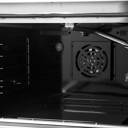 Forno Galiano 48-Inch Freestanding Gas Range, Stainless Steel, 8 Burners, 107,000 BTU, Griddle, Double Ovens, Energy Efficient, Blue Doors FORNO