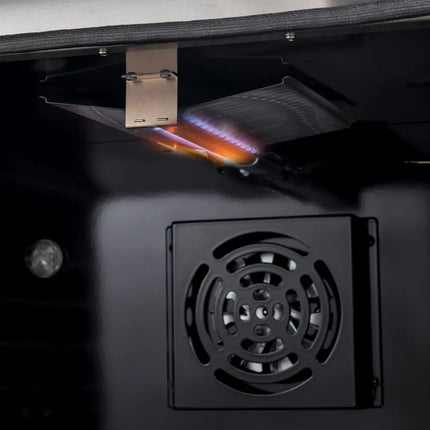 Marco 36-Inch Gas Range Black & Antique Brass Design, 6 Burners 67,000 BTU, 5.36 cu.ft. Convection Oven FORNO