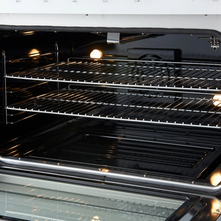 Marco 36-Inch Gas Range White & Antique Brass Design, 6 Burners 67,000 BTU, 5.36 cu.ft. Convection Oven FORNO