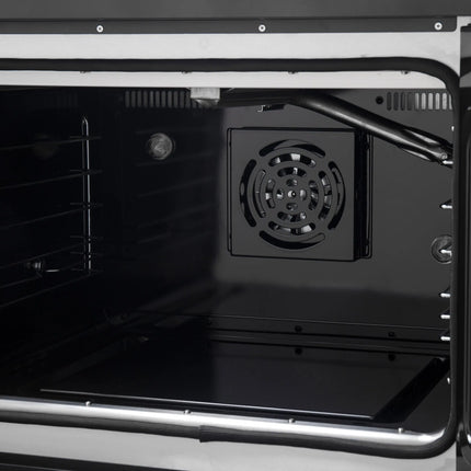 Forno Galiano 30-inch French Door Gas Range Black and Antique Brass Design, 5 Sealed Burners 68,000 BTU,  4.32 cu.ft. Convection Oven FORNO