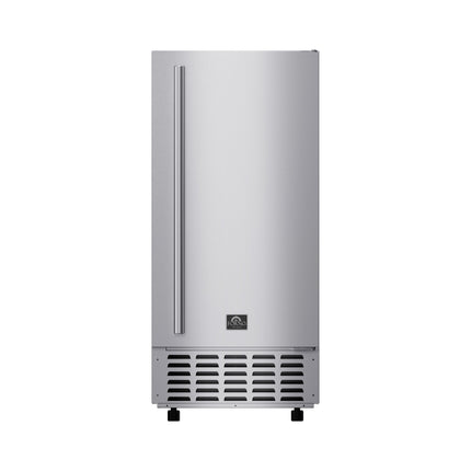 Cristallo 15 Inch Freestanding/Undercounter Ice maker, 66.1 lbs Chewable nugget, 8 kg / 17.6 lbs of ice storage, Stainless steel FORNO