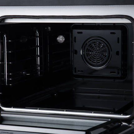 Torino 30 Inch Induction Range, 8,800W cooktop, 4.32 cf. True Convection Oven, Air Fry, Air Sous Vide, Smudge Resistant, Black FORNO