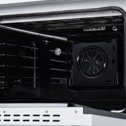 Torino 30 Inch Induction Range, 8,800W cooktop, 4.32 cf. True Convection Oven, Air Fry, Air Sous Vide, Smudge Resistant, White FORNO