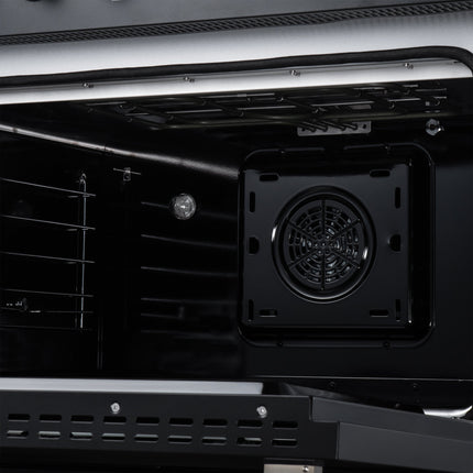 Torino 36 Inch Induction Range, 10,900W cooktop, 5.36 cf. True Convection Oven, Air Fry, Air Sous Vide, Smudge Resistant, Black FORNO