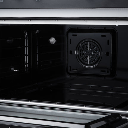Torino 36 Inch Induction Range, 10,900W cooktop, 5.36 cf. True Convection Oven, Air Fry, Air Sous Vide, Smudge Resistant, Black FORNO