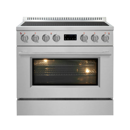 Forno Torino 36 Inch Induction Range with True Convection and Air Fry FORNO