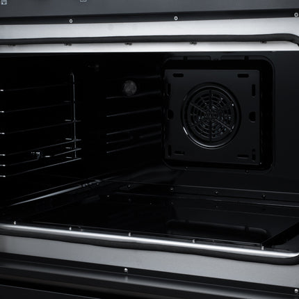 Torino French Door 36 Inch Induction Range with Air Fryer, Air Sous Vide & True Convection, Dual Broiler, Black FORNO
