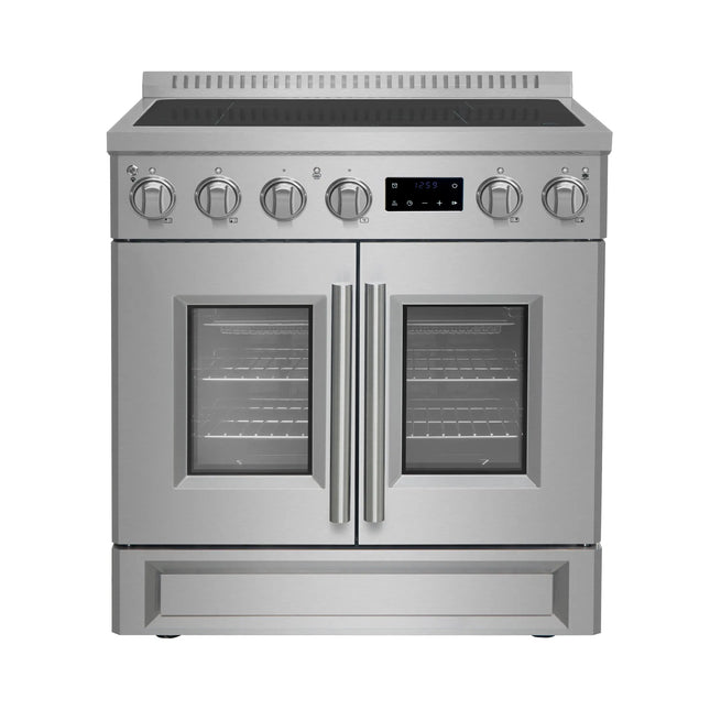 Forno Torino 30 Inch French Door Induction Range with Air Fryer and True Convection Oven FORNO
