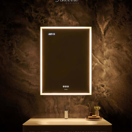 Pagani LED Mirror Cabinet with Defogger, Dimmer, Magnifier & USB outlet Ancerre Designs