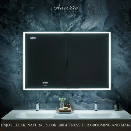 Pagani LED Mirror Cabinet with Defogger, Dimmer, Magnifier & USB outlet Ancerre Designs