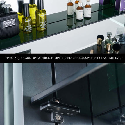 Pagani LED Mirror Cabinet with Defogger, Dimmer, Magnifier & USB outlet Ancerre Designs
