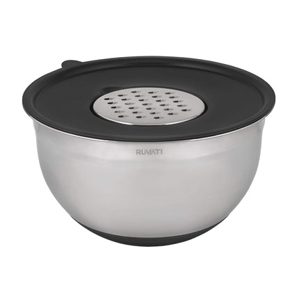 Ruvati 5 quart mixing bowl and colander set with grater attachments (6 piece set) - RVA1255 Ruvati