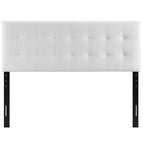 White / Upholstered Vinyl