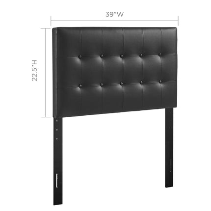 Modway MOD-5177 Emily Upholstered Vinyl Twin Headboard Modway