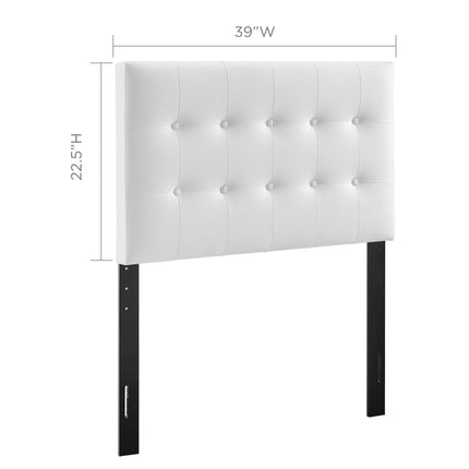 Modway MOD-5177 Emily Upholstered Vinyl Twin Headboard Modway