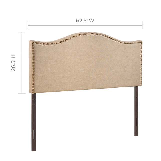 Modway MOD-5206 Curl Nailhead Upholstered Queen Headboard Modway